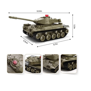 اسباب بازی ماشین کنترلی شارژی تانک MZ Military Battle Tank Toy مقیاس 1:30_اسباب بازی ماشین کنترلی